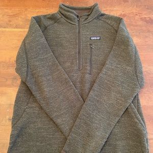 Brown Patagonia Men’s Better sweater 1/4 zip fleece